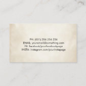 Farbenfrohe Dot Art Kamerafenster Visitenkarte (Rückseite)