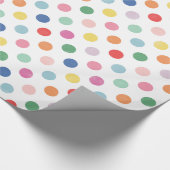 Farbenfrohe Dots Geschenkwrap Geschenkpapier (Ecke)