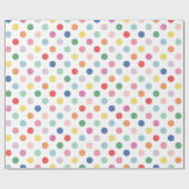 Farbenfrohe Dots Geschenkwrap Geschenkpapier (Flach)