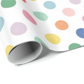 Farbenfrohe Dots Geschenkwrap Geschenkpapier (Rolleneckpunkt)