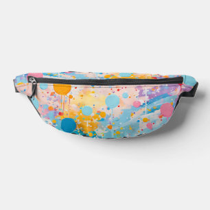 Farbenfrohe Dots Tropfen Spritzer Bauchtasche