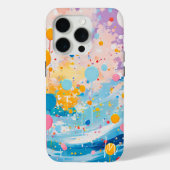 Farbenfrohe Dots Tropfen Spritzer Case-Mate iPhone Hülle (Rückseite)
