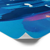 Farbenfrohe Dots Tropfen Spritzer Poster (Ecke)