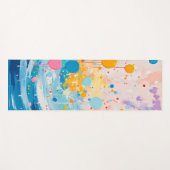 Farbenfrohe Dots Tropfen Spritzer Yogamatte (Vorderseite (Horizontal))