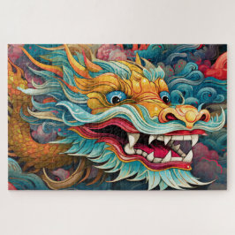 Farbenfrohe Drache Moderne Puzzle