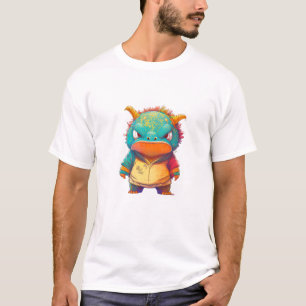 Farbenfrohe Drache Niedlich Adorable Humorose Illu T-Shirt