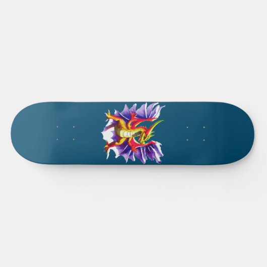 Farbenfrohe Drachenfantasy-Skateboard Skateboard (Horizontal)