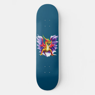 Farbenfrohe Drachenfantasy-Skateboard Skateboard