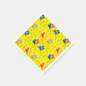 Farbenfrohe Drachenfestspiele Serviette (Ecke)