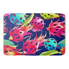 Farbenfrohe Drachenfrucht Badematte