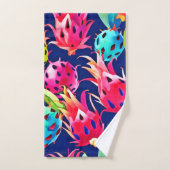 Farbenfrohe Drachenfrucht Badhandtuch Set (Handtuch)