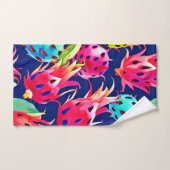 Farbenfrohe Drachenfrucht Badhandtuch Set (Handtuch)