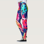 Farbenfrohe Drachenfrucht Leggings (Links)