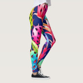 Farbenfrohe Drachenfrucht Leggings (Rechts)