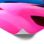 Farbenfrohe Drachenfrucht Poster (Ecke)