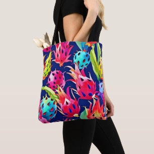 Farbenfrohe Drachenfrucht Tasche