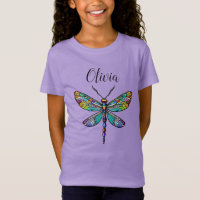 Farbenfrohe Dragonfly-Flügel aus festem Glas