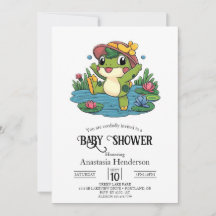 Farbenfrohe Dreamy Frog Baby Dusche