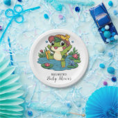 Farbenfrohe Dreamy Frog Baby Dusche Pappteller (Party)