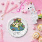 Farbenfrohe Dreamy Frog Baby Dusche Pappteller (Party)