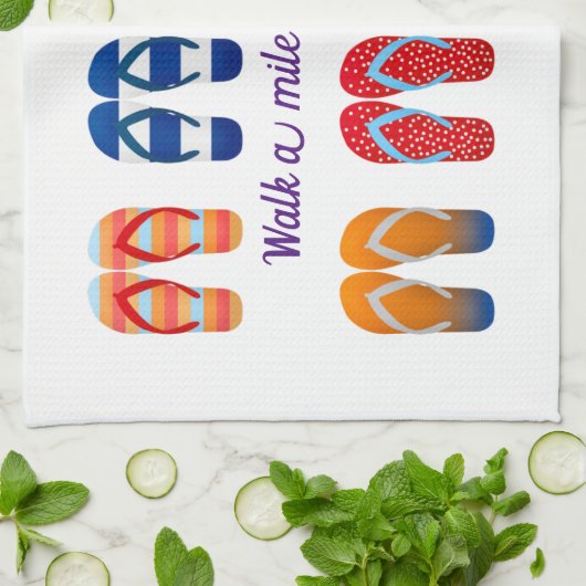 Farbenfrohe Dreh Flop Design Geschirrtuch (Gefaltet)