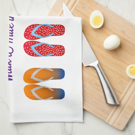 Farbenfrohe Dreh Flop Design Geschirrtuch (Viertel Falte)