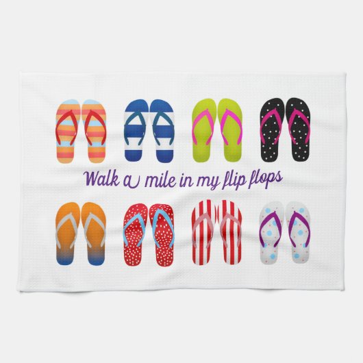 Farbenfrohe Dreh Flop Design Geschirrtuch (Horizontal)