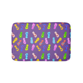 Farbenfrohe Drehend Flop Sandals Muster Lila Badematte