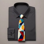 Farbenfrohe Dreieck-Krawatte mit lebendigem Design Krawatte