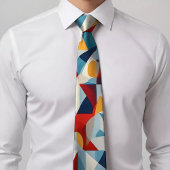 Farbenfrohe Dreieck-Krawatte mit lebendigem Design Krawatte