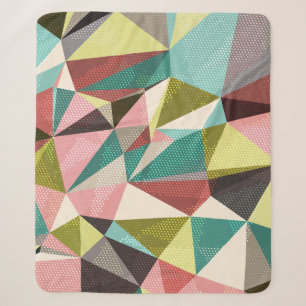 Farbenfrohe Dreiecke, abstrakte geometrische Forme Sherpadecke