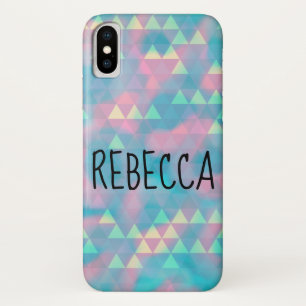 Farbenfrohe Dreiecke Bewölkt Blau Case-Mate iPhone Hülle