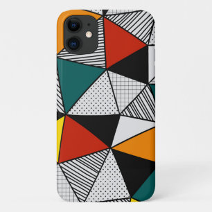 farbenfrohe Dreiecke geometrisches Muster Case-Mate iPhone Hülle