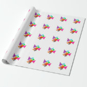 Farbenfrohe Dreiecke  Geschenkpapier (Ungerollt)