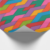 Farbenfrohe Dreiecke mit glänzenden Schleifpapier Geschenkpapier (Ecke)