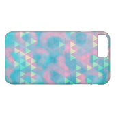 Farbenfrohe Dreiecke wolkig Blue Case-Mate iPhone  Hülle (Rückseite (Horizontal))