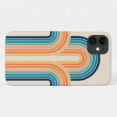Farbenfrohe dreifache Retro Bögen Case-Mate iPhone Hülle (Rückseite (Horizontal))