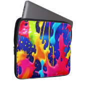 Farbenfrohe Drilling Paint Artwork Laptopschutzhülle (Vorne Rechts)