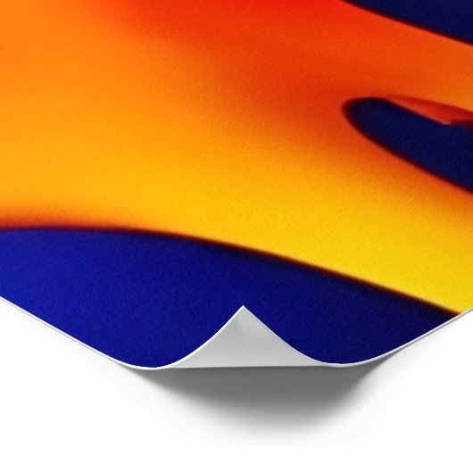 Farbenfrohe Drilling Paint Artwork Poster (Ecke)