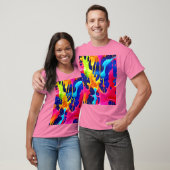 Farbenfrohe Drilling Paint Artwork T-Shirt (Unisex)