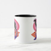 Farbenfrohe Dromedary Camel-Tasse Tasse (Zentrum)