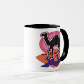 Farbenfrohe Dromedary Camel-Tasse Tasse (VorderseiteRechts)