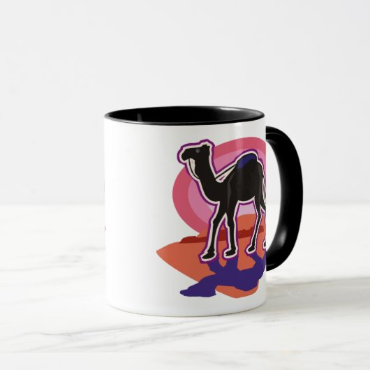 Farbenfrohe Dromedary Camel-Tasse Tasse (VorderseiteRechts)