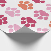 Farbenfrohe Druckmuster Geschenkpapier (Ecke)