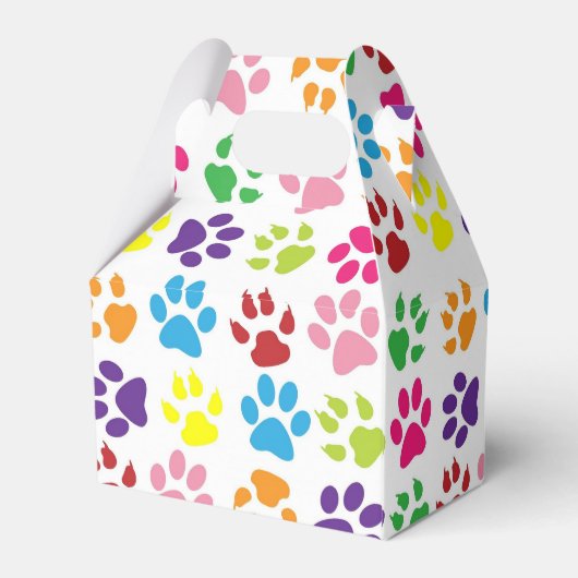 Farbenfrohe Druckmuster Geschenkschachtel (Rückseite)