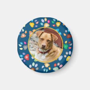 Farbenfrohe Druckmuster Magnet