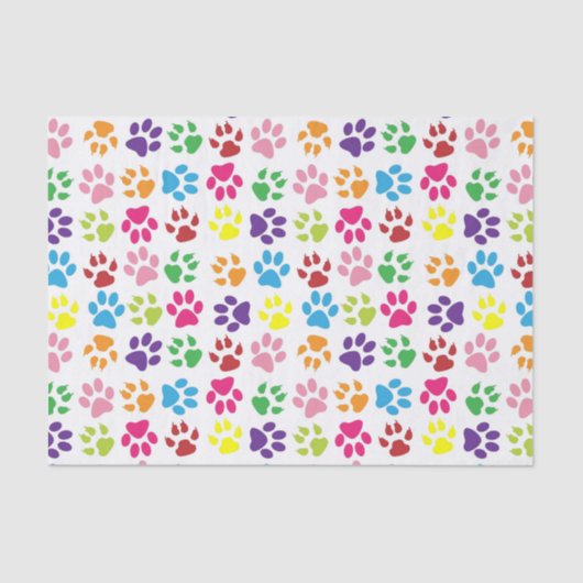 Farbenfrohe Druckmuster Seidenpapier (Vorderseite)