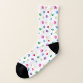 Farbenfrohe Druckmuster Socken (Links - Außen)