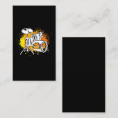 Farbenfrohe Drum Set Band Music Drummer Visitenkarte (Vorne/Hinten)