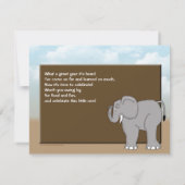 Farbenfrohe Dschungeleinladung Einladung (Rückseite)